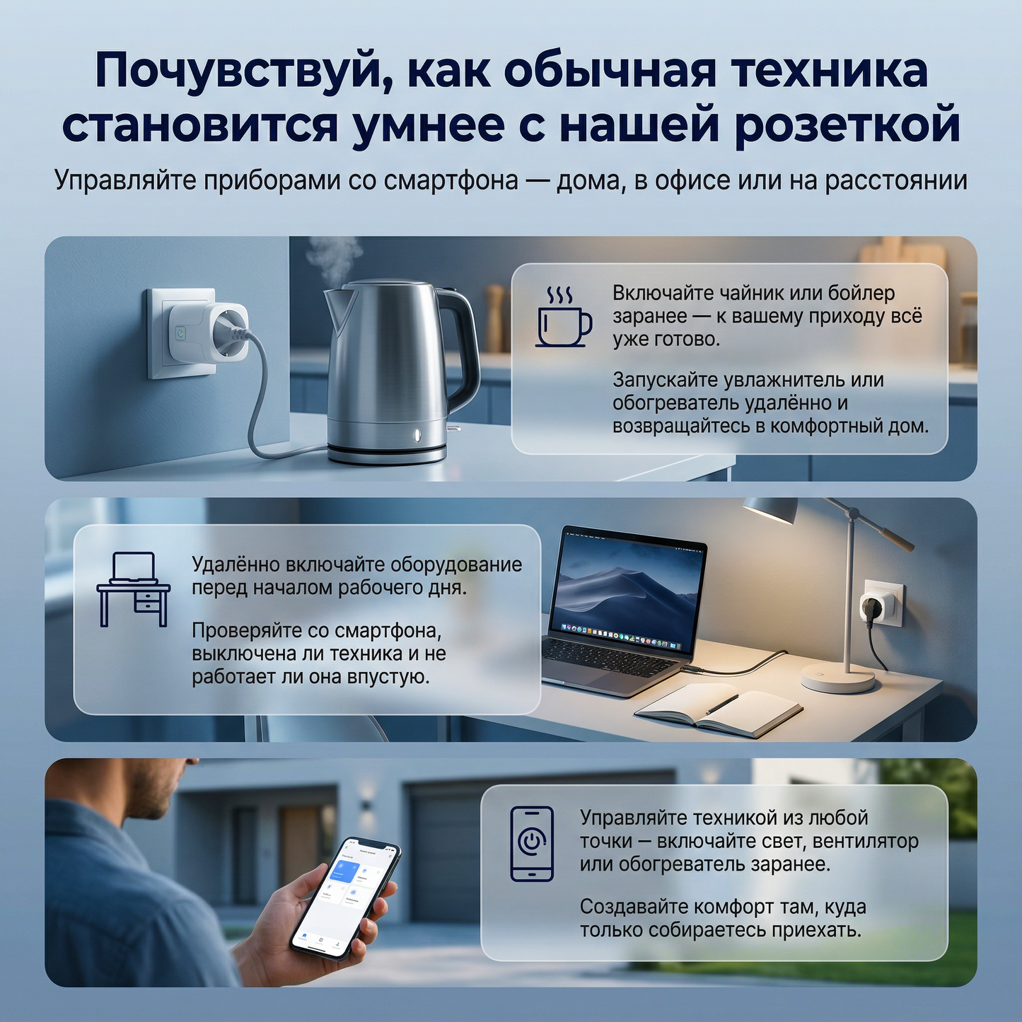 Умная розетка ArtTech Volt One — 2+1 в подарок