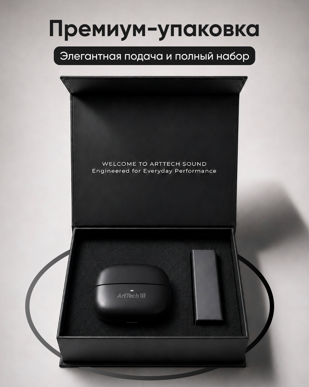 Наушники ArtTech Pulse ANC черный